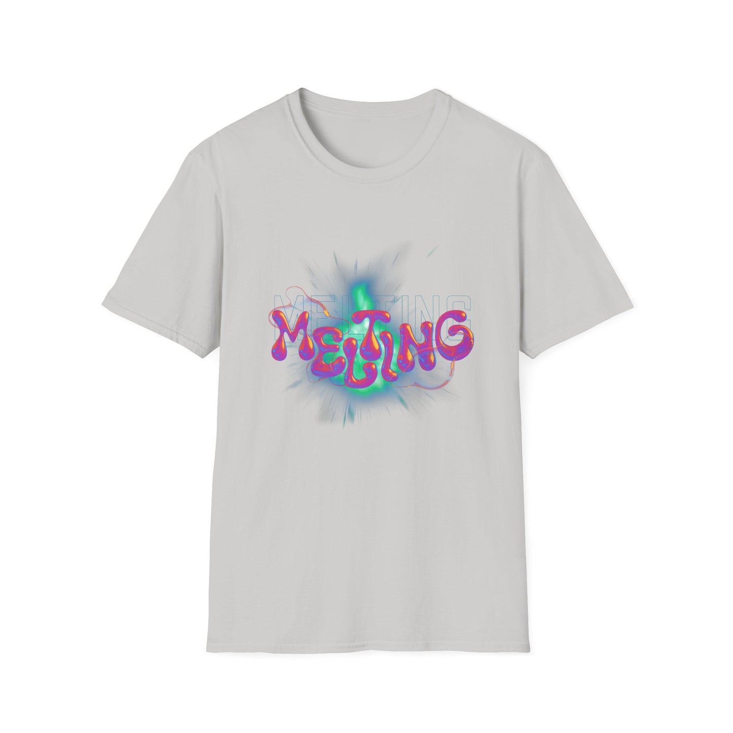 Melting Graphic (pink) - Unisex Softstyle T-Shirt