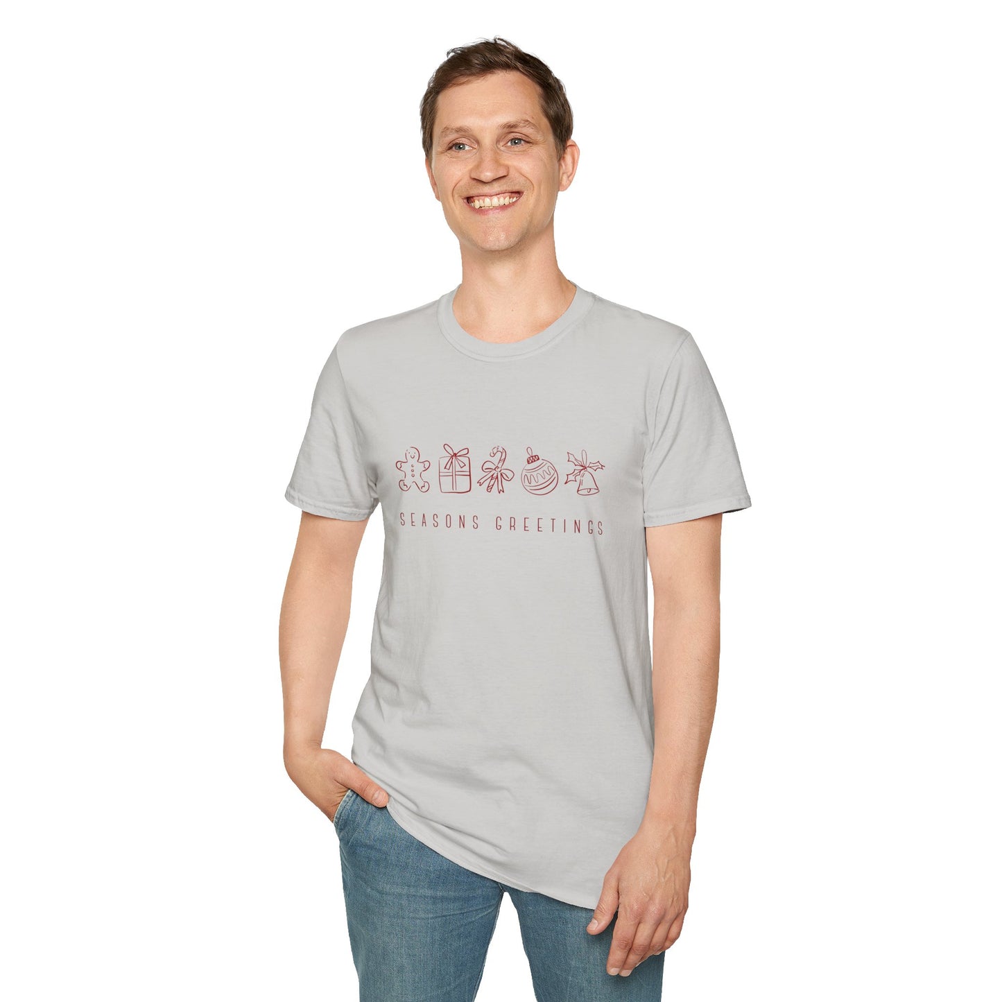 Christmas Sketches - Unisex Softstyle T-Shirt