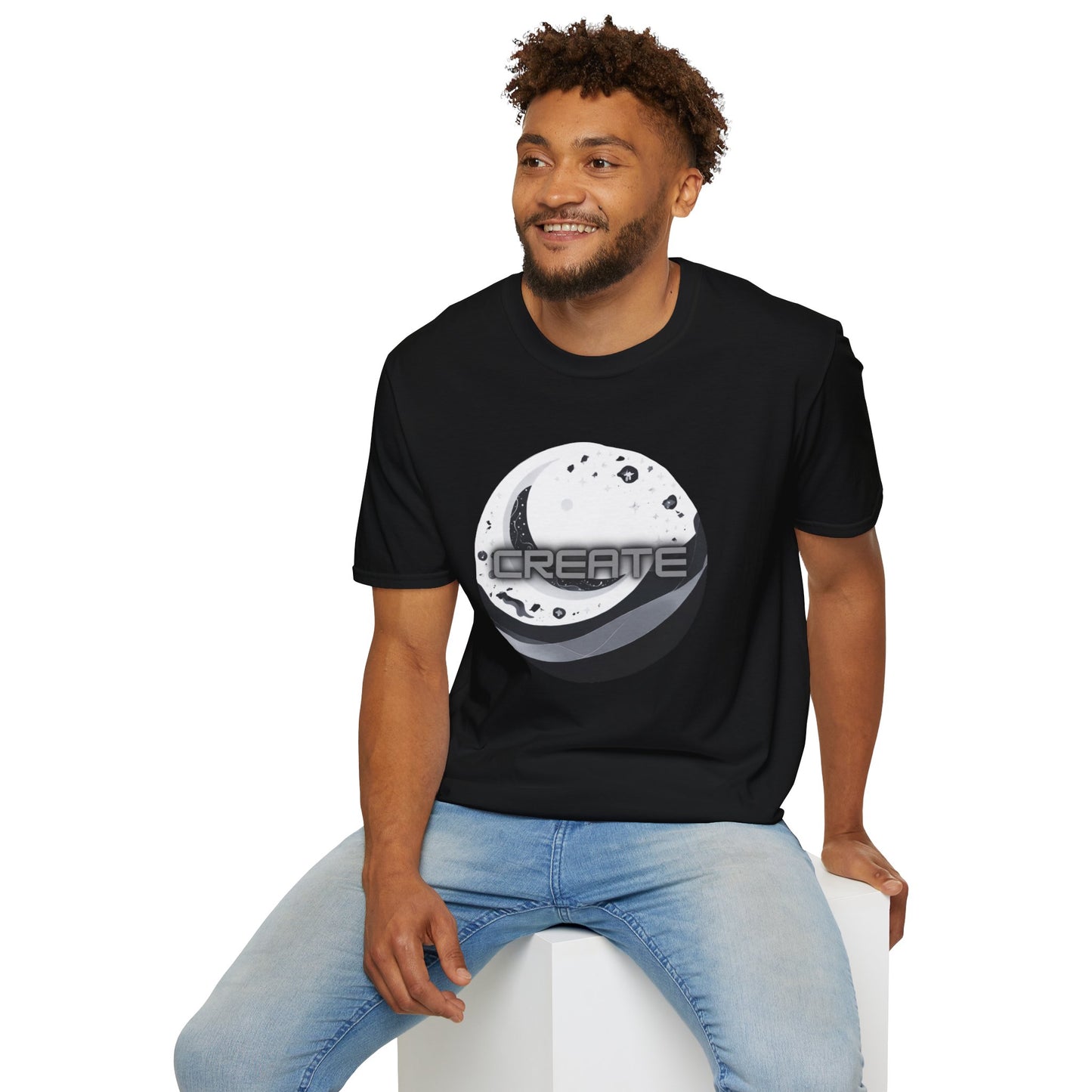 Create - Statement Graphic - Unisex Softstyle T-Shirt