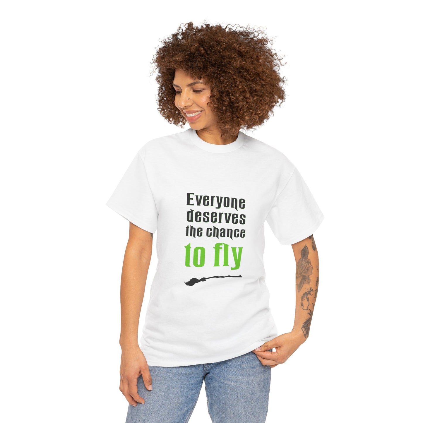 Everyone deserves a chance to fly (Wicked) - Unisex Heavy Cotton Tee