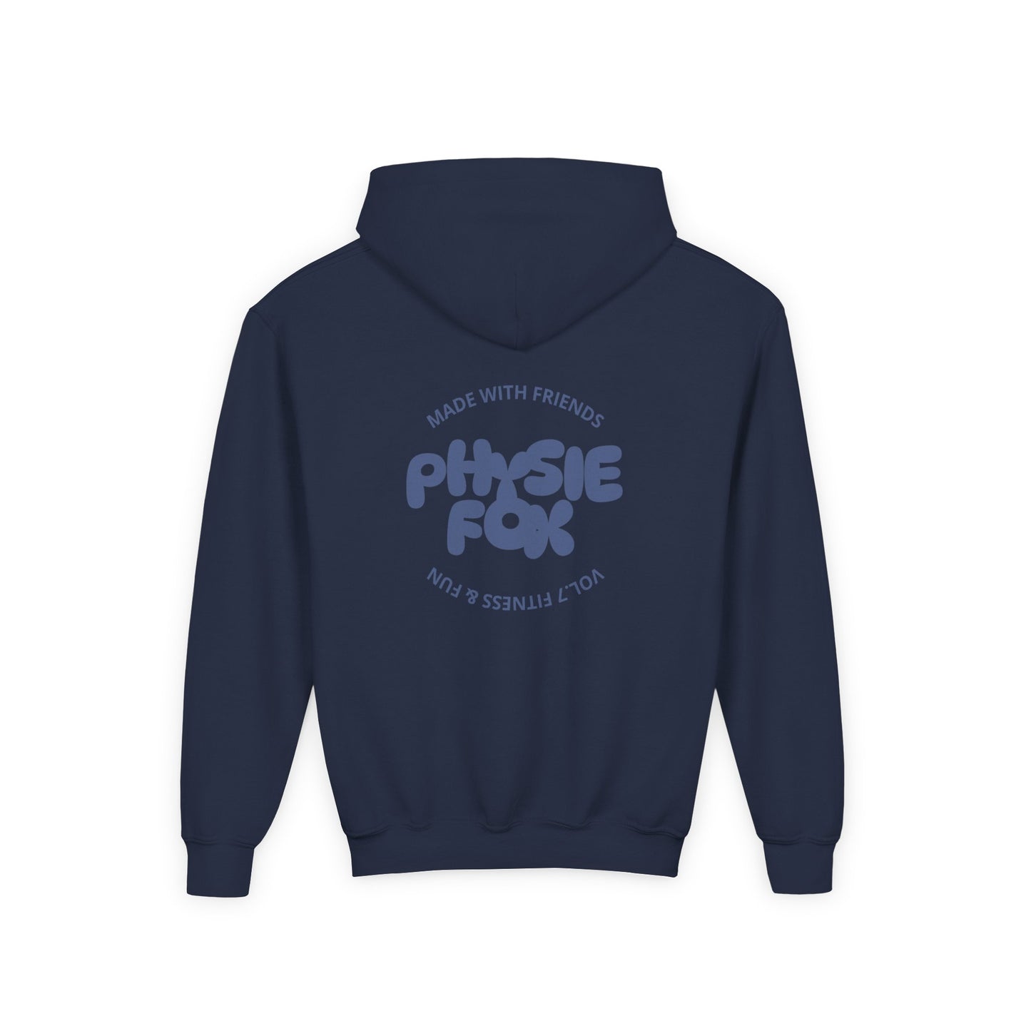 Physie fox (printed on back) - Youth Heavy Blend Hoodie