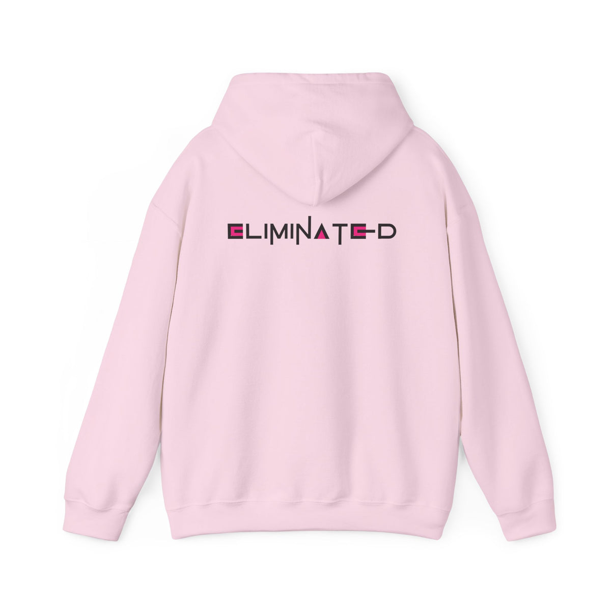 Eliminated (Squid Games) (printed on back) - Modern Vibes - Unisex Heavy Blend™ Hooded Sweatshirt