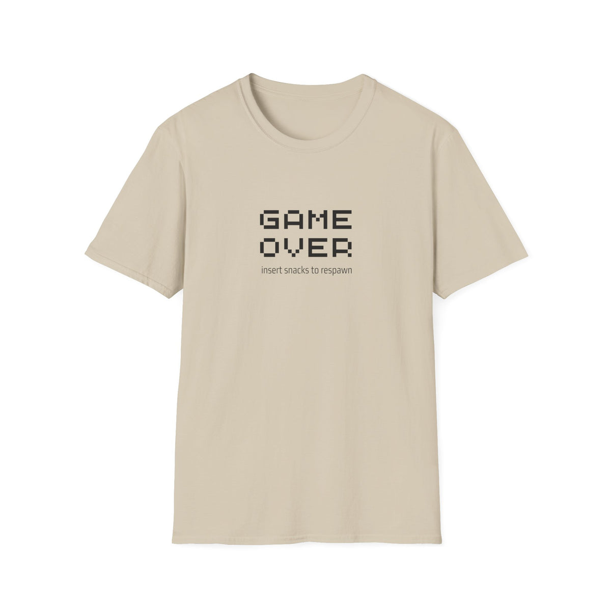 Game Over: Insert Snacks to respawn - Unisex Softstyle T-Shirt
