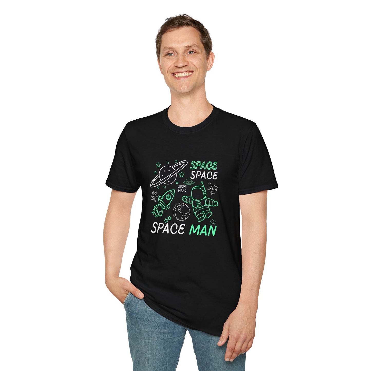 Space Man - Unisex Softstyle T-Shirt