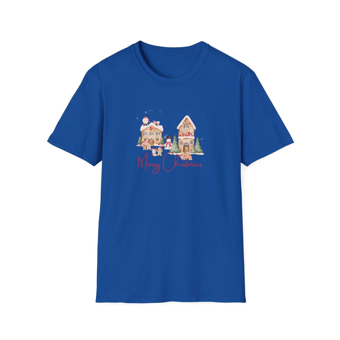 Gingerbread Scene - Unisex Softstyle T-Shirt