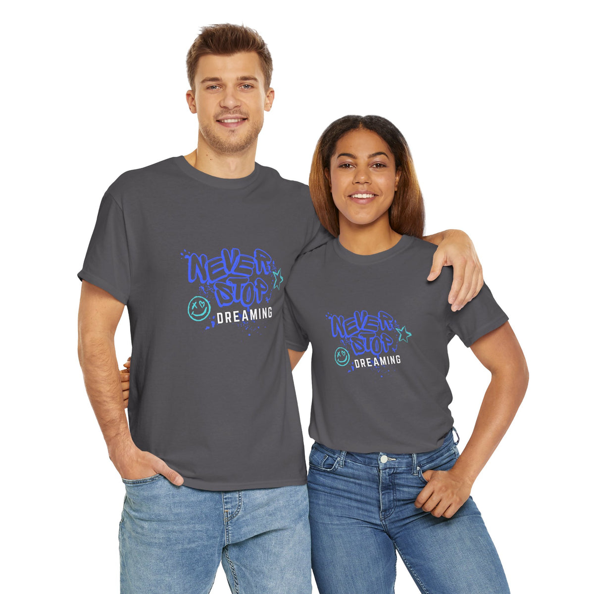 Never Stop Dreaming  - Unisex Heavy Cotton Tee