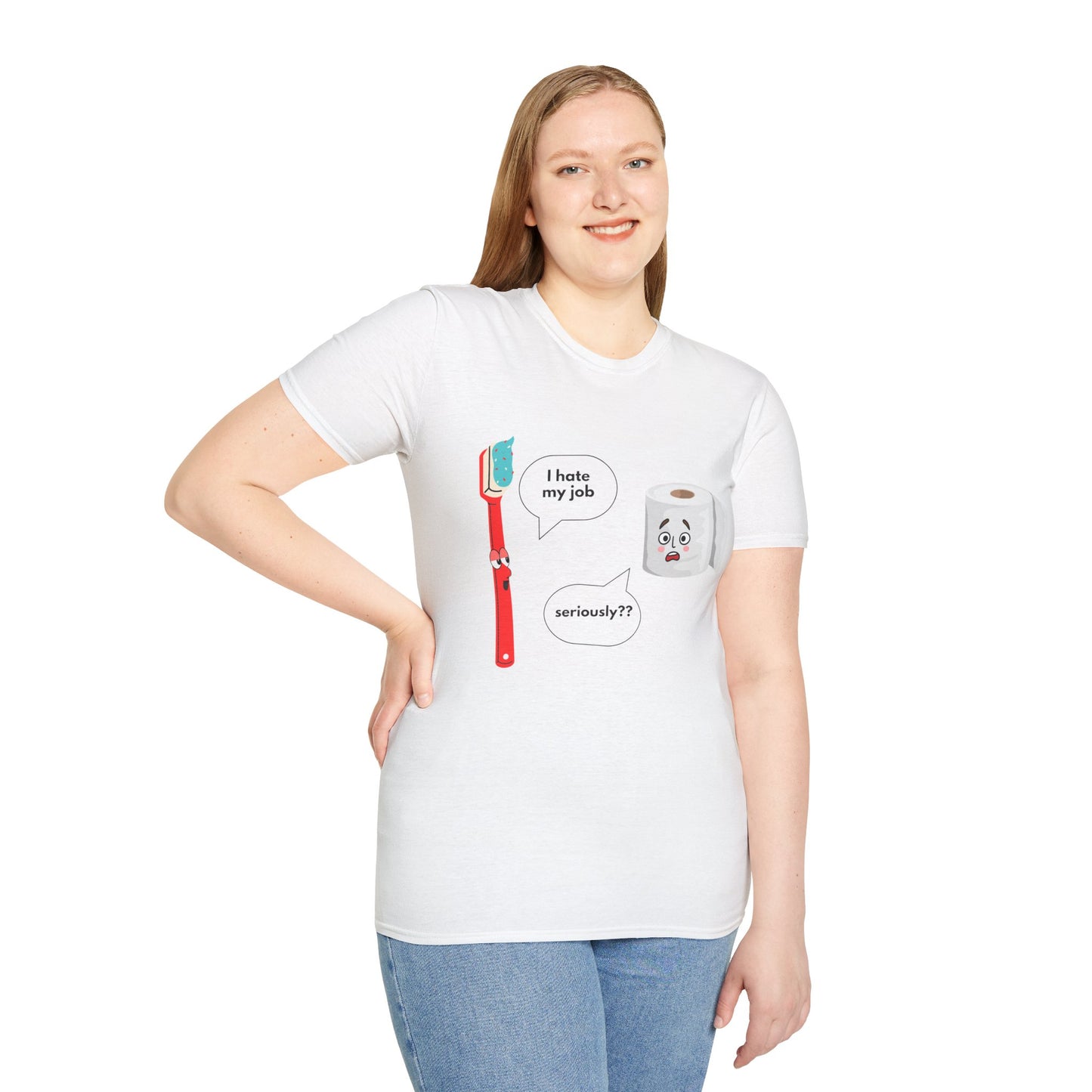 I hate my job - Funny - Unisex Softstyle T-Shirt
