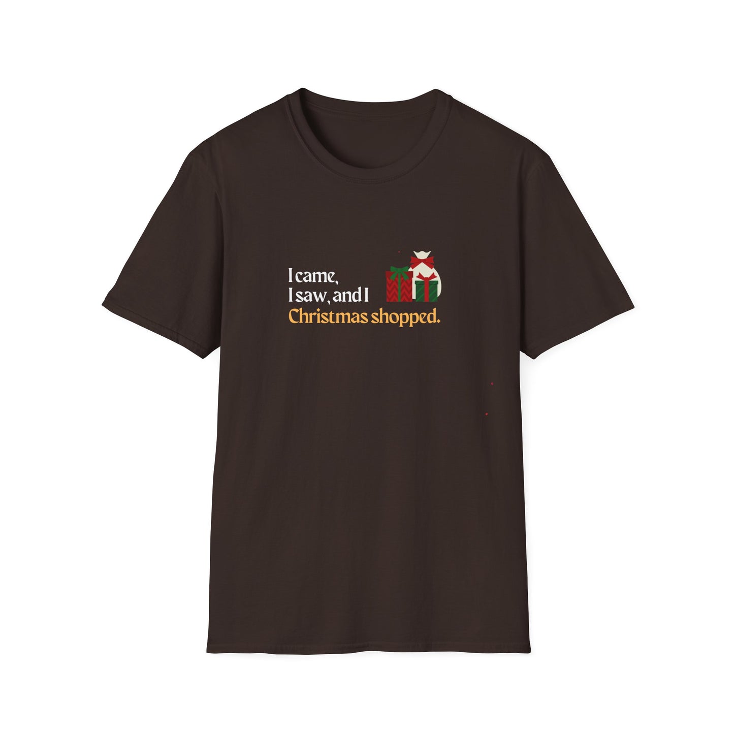 I came, I saw, I Christmas Shopped - Unisex Softstyle T-Shirt