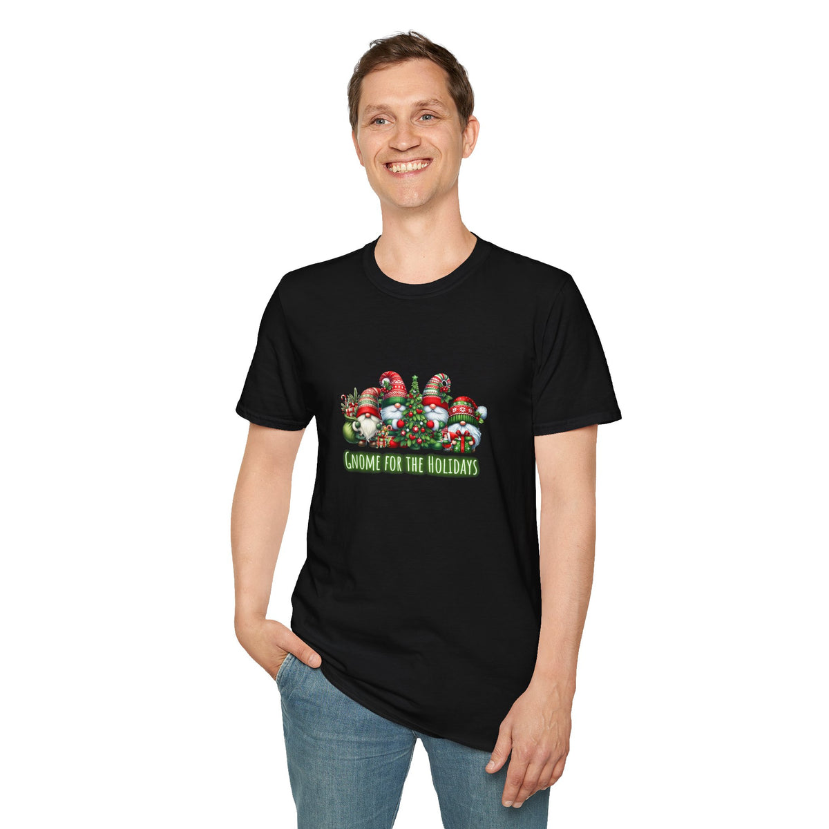 Gnome for the holidays - Unisex Softstyle T-Shirt