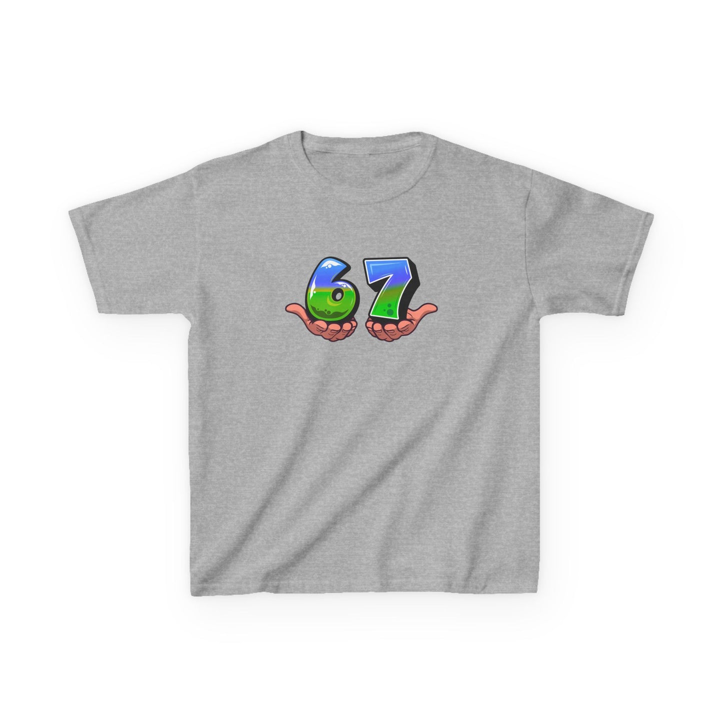 6-7 (blue/green) - Youth / Kids Heavy Cotton™ Tee