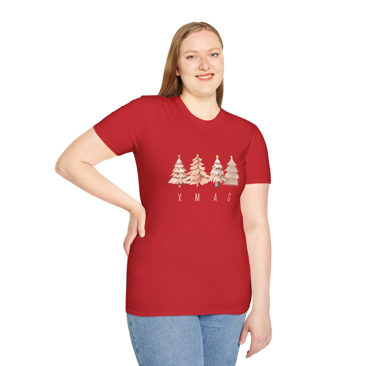XMAS trees (Neutral) - Unisex Softstyle T-Shirt