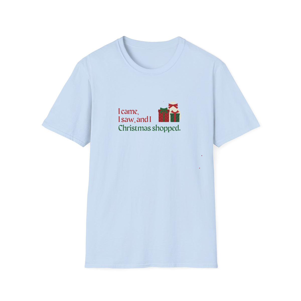 I came, I saw, I Christmas Shopped - Unisex Softstyle T-Shirt
