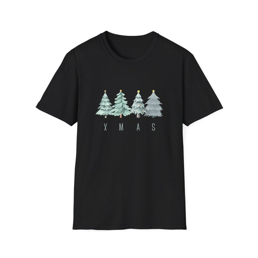 XMAS trees (green) - Unisex Softstyle T-Shirt