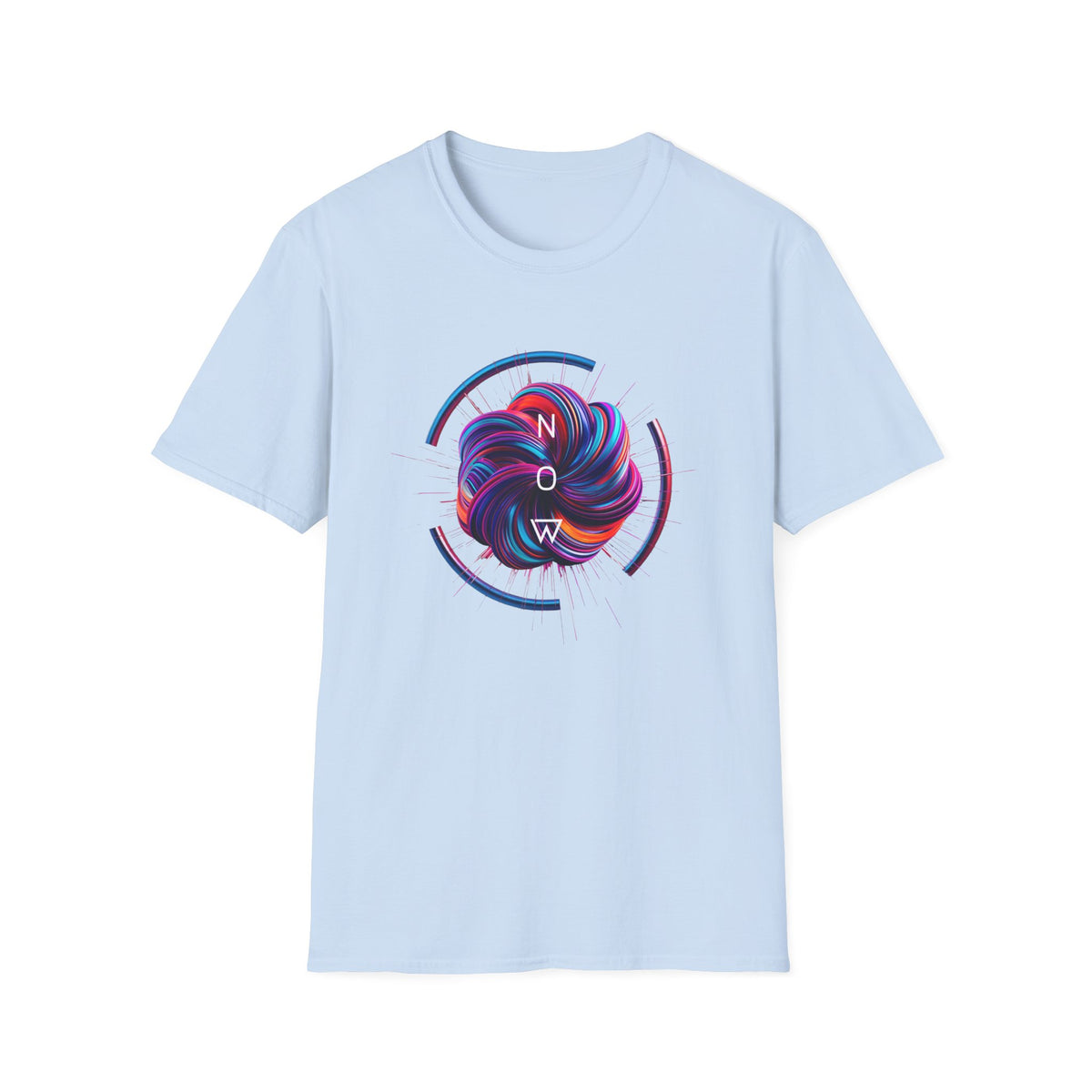 Now (swirl) - Unisex Softstyle T-Shirt