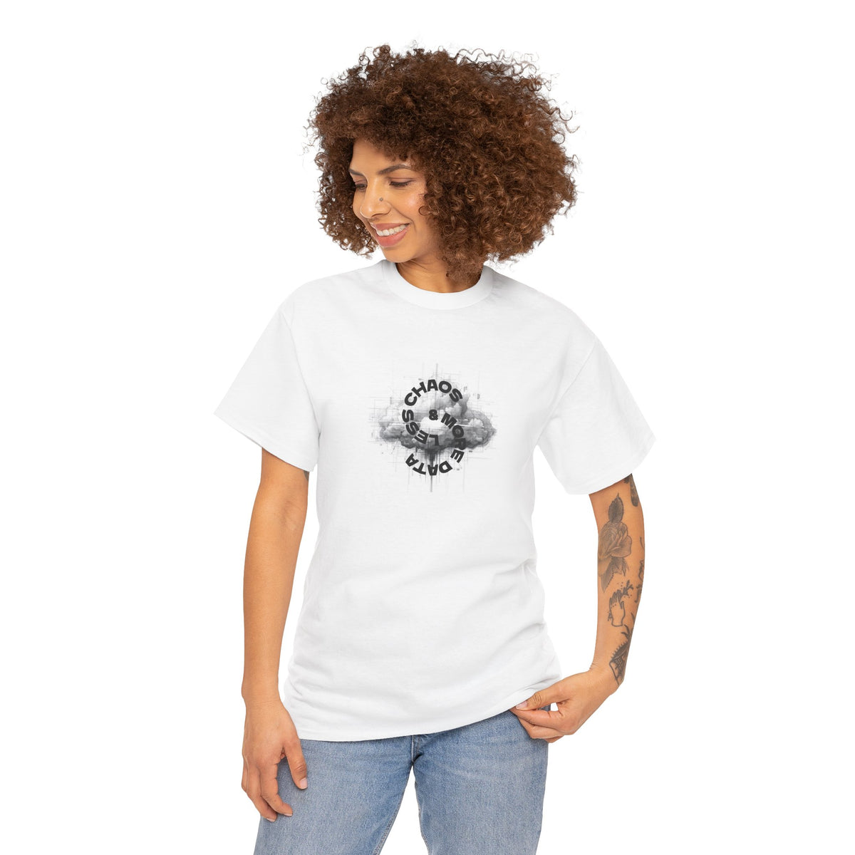 Less Chaos, More Data - Unisex Heavy Cotton Tee