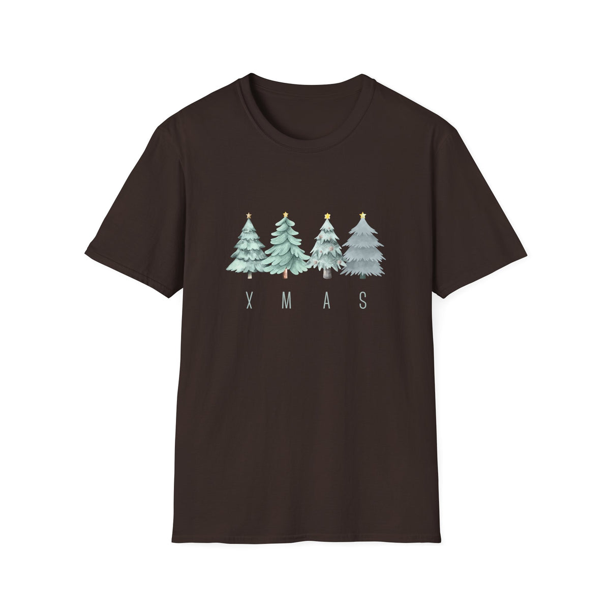 XMAS trees (green) - Unisex Softstyle T-Shirt
