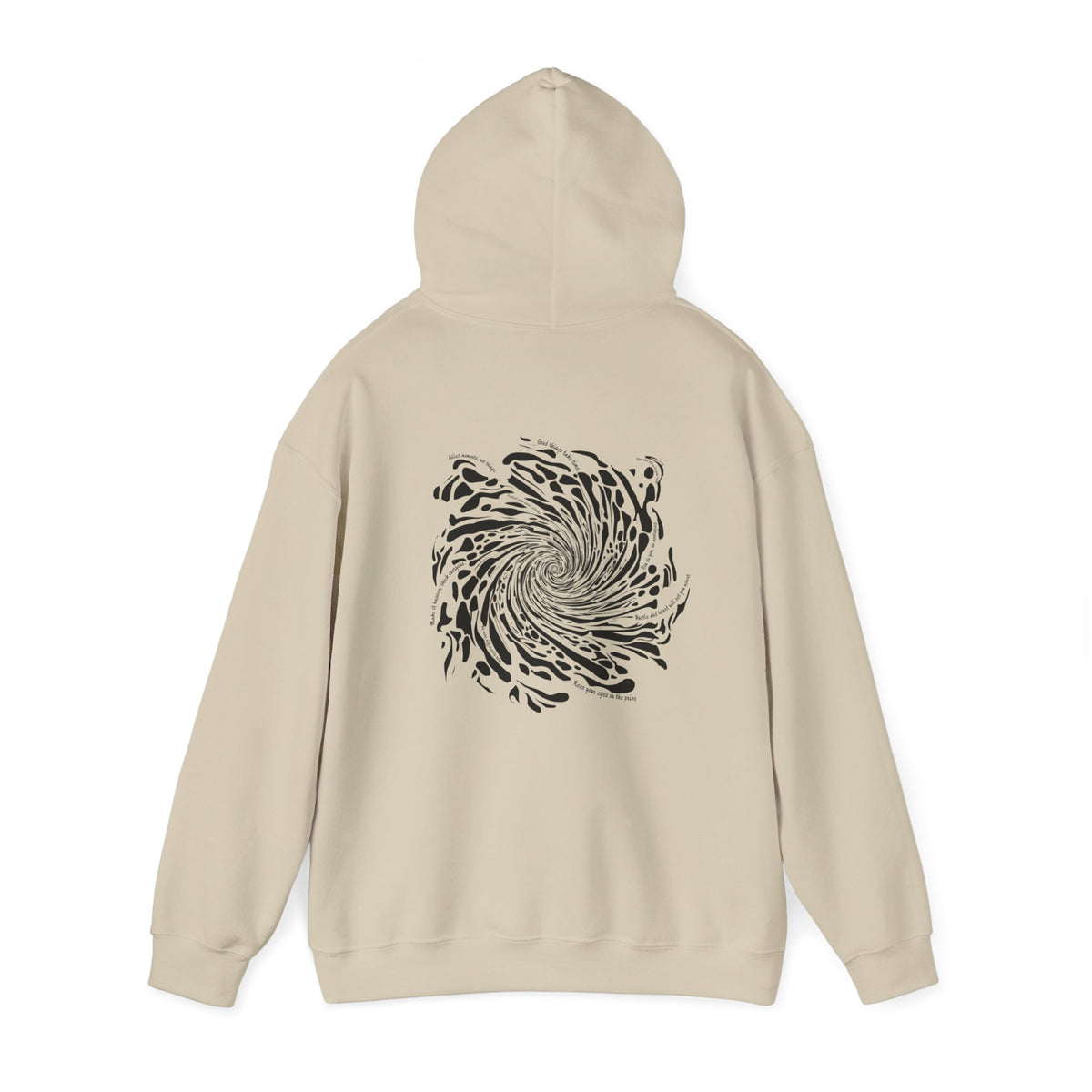 Firework Swirl Statements (printed on back) - Modern Vibes - Unisex Heavy Blend™ Hooded Sweatshirt