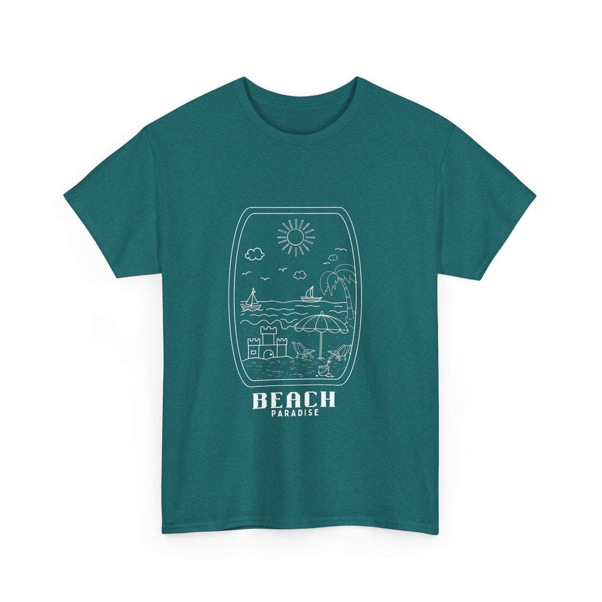 Beach Paradise - Unisex Heavy Cotton Tee