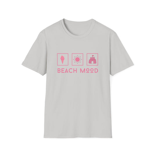 Beach Mood (pink) - Statement graphic - Unisex Softstyle T-Shirt