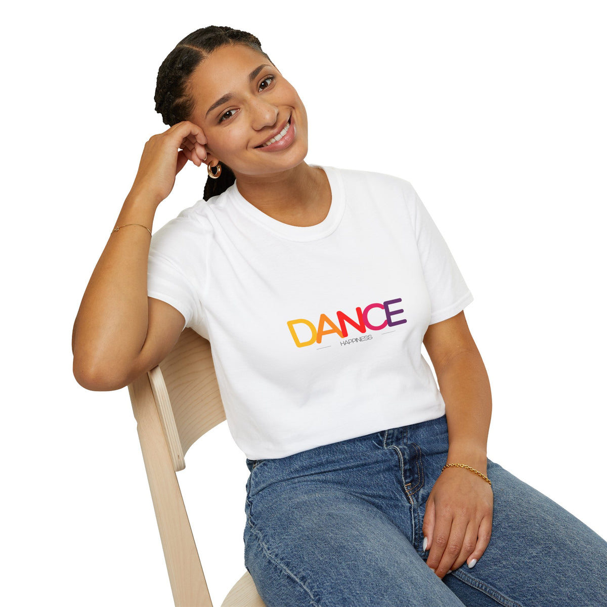 Dance =.happiness - Unisex Softstyle T-Shirt
