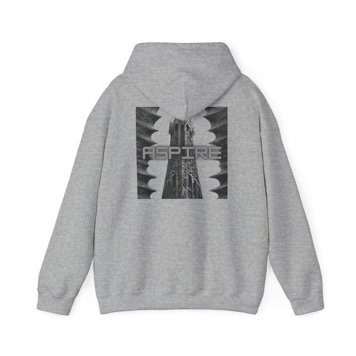 Aspire (printed on back) - Statement Graphic - Unisex Heavy Blend™ Hooded Sweatshirt