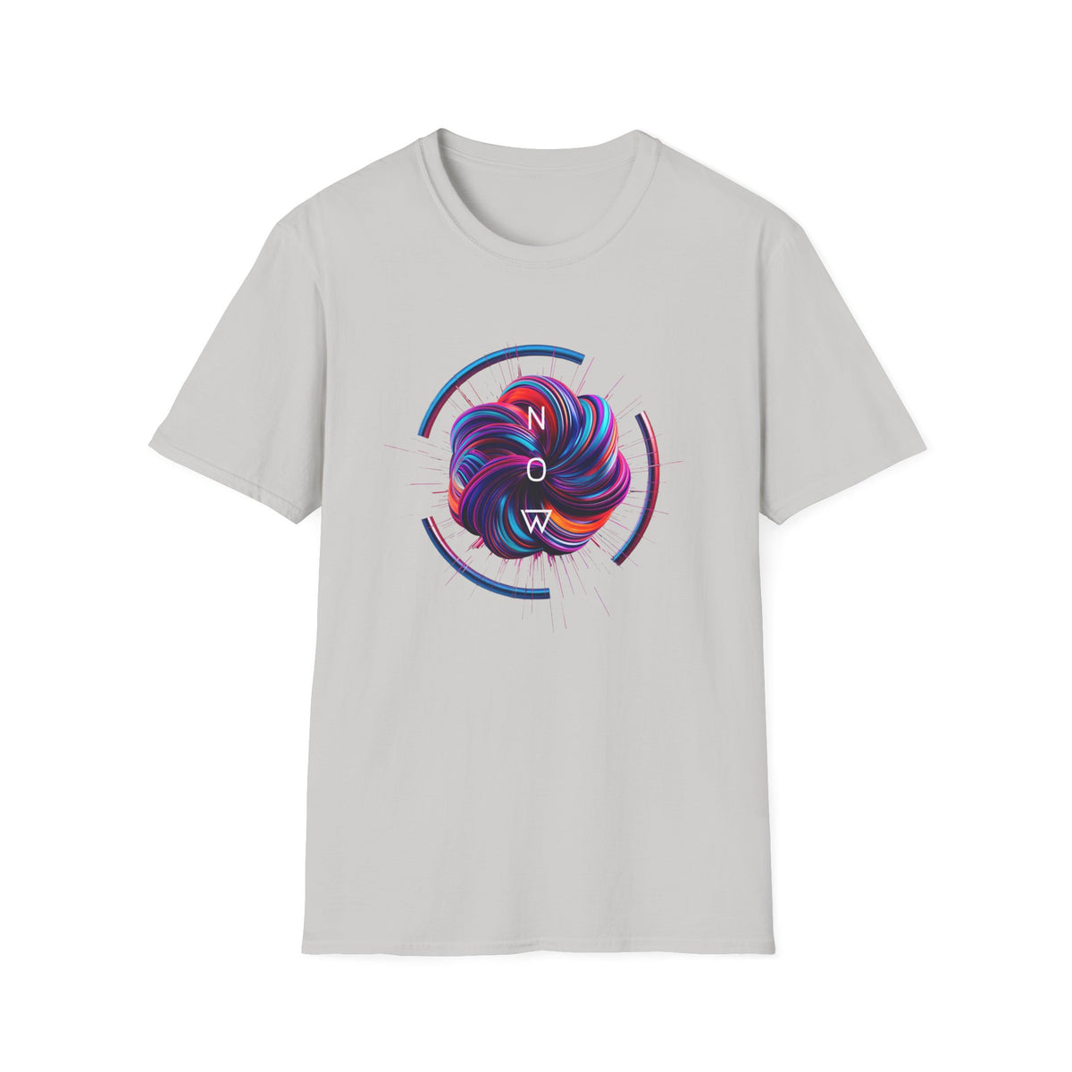Now (swirl) - Unisex Softstyle T-Shirt