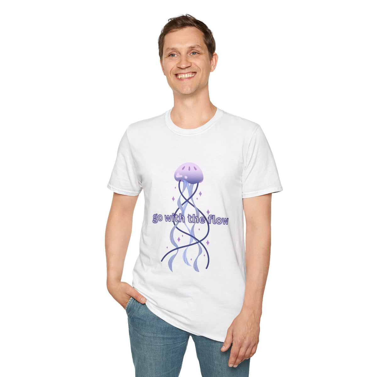Go with the flow - Unisex Softstyle T-Shirt