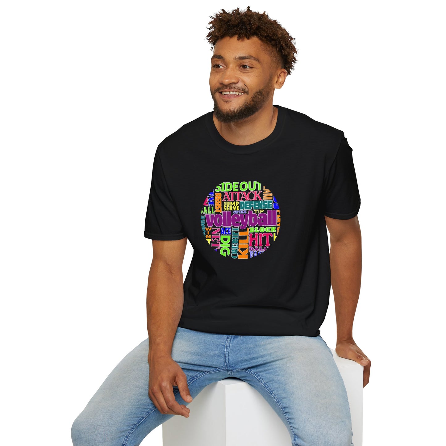 Volleyball Side out - Unisex Softstyle T-Shirt