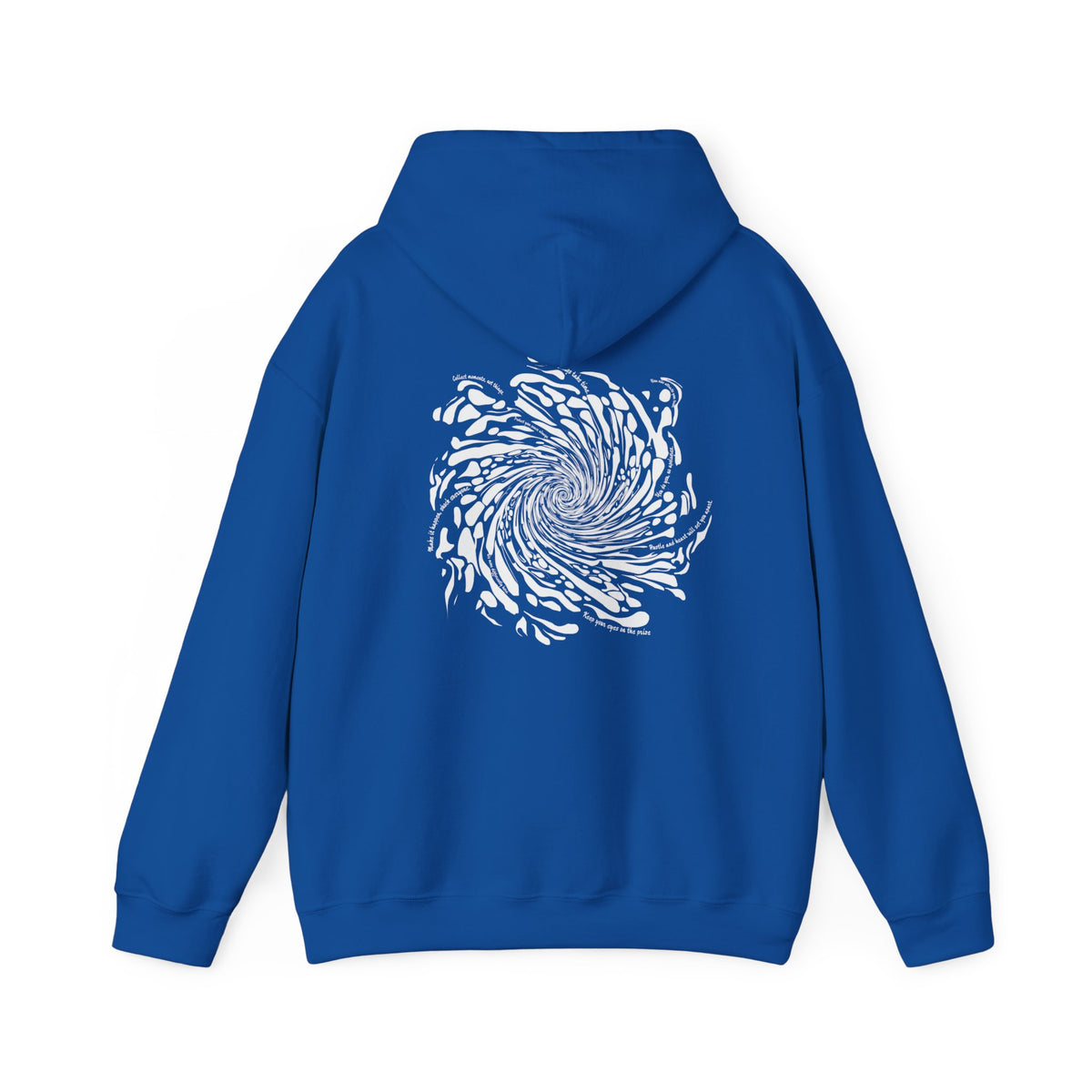 Firework Swirl Statements (printed on back) - Modern Vibes - Unisex Heavy Blend™ Hooded Sweatshirt