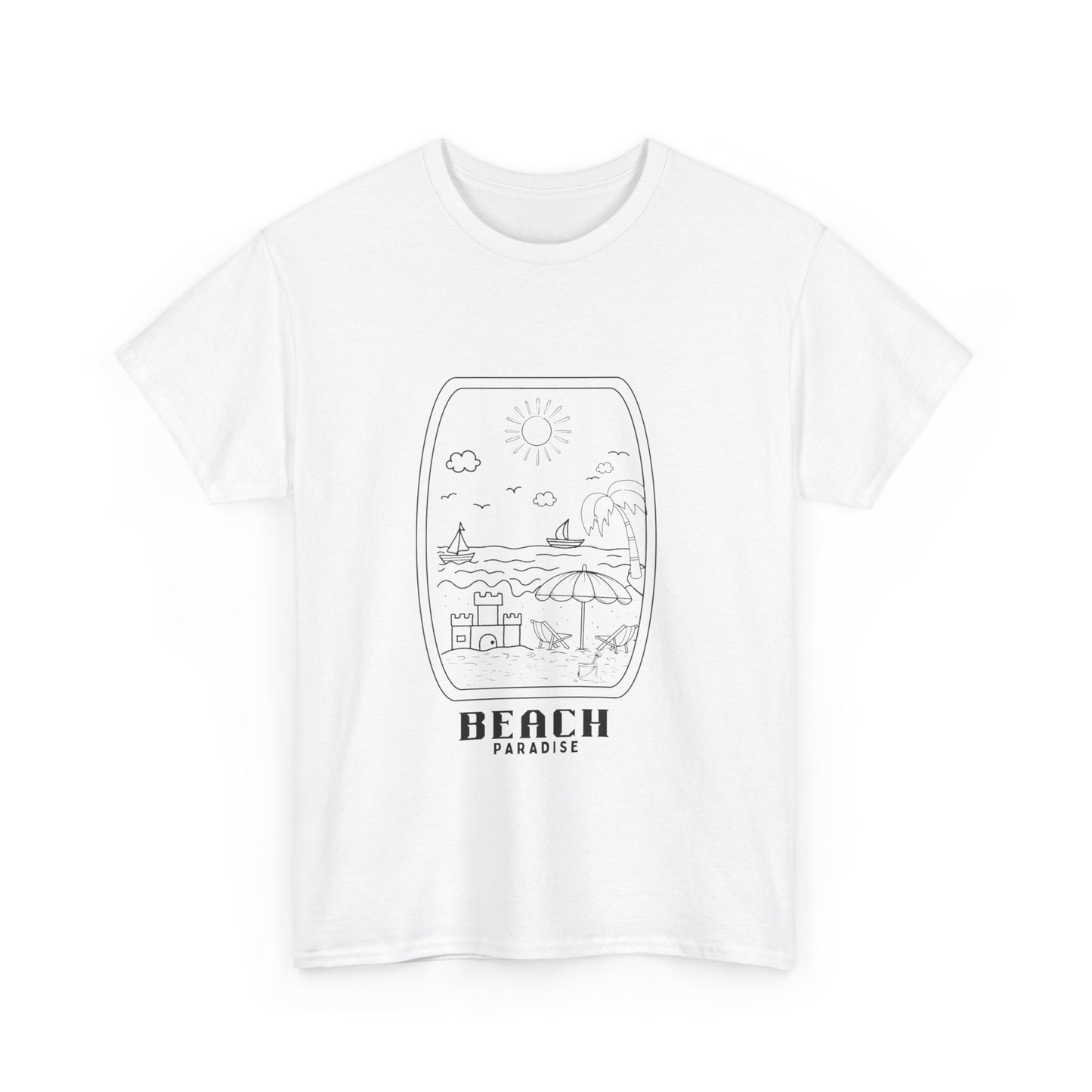 Beach Paradise - Unisex Heavy Cotton Tee