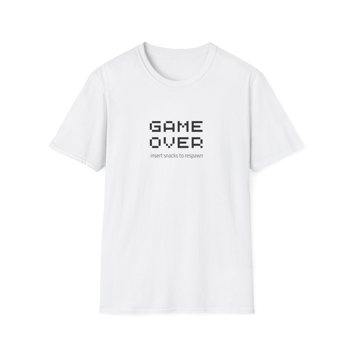 Game Over: Insert Snacks to respawn - Unisex Softstyle T-Shirt