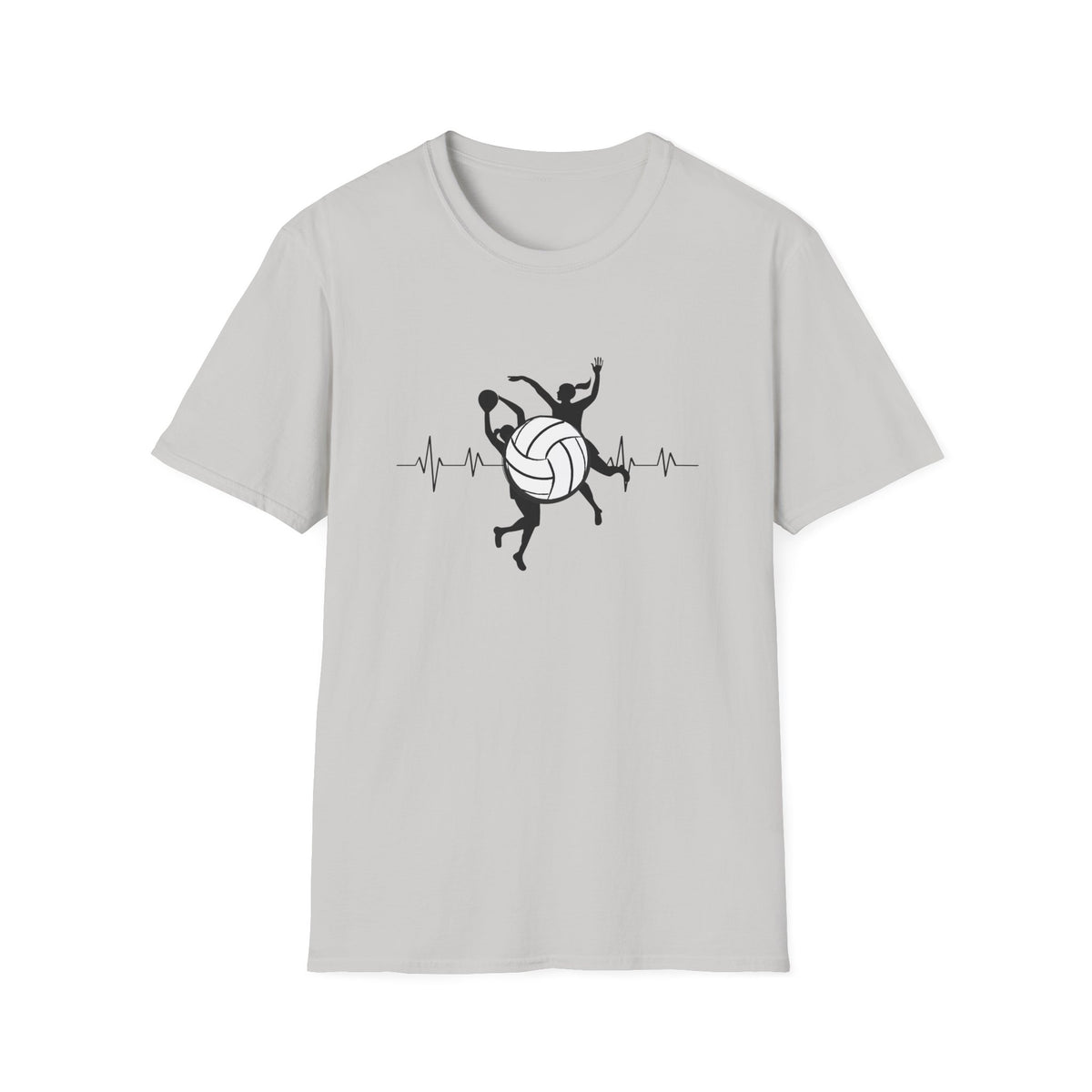 Netball heartbeat - Unisex Softstyle T-Shirt