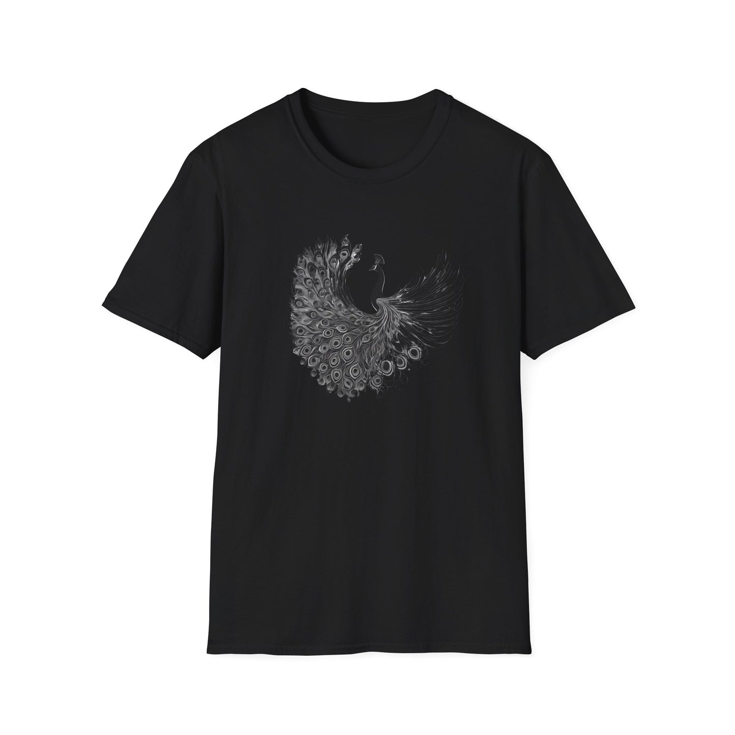 Peacock - Statement graphic - Unisex Softstyle T-Shirt