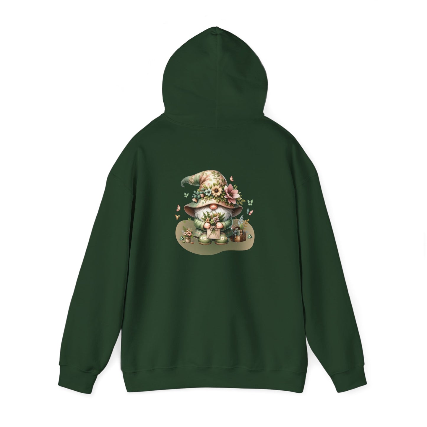 Forest Gnome (printed on back) - Unisex Heavy Blend™ Hooded Sweatshirt