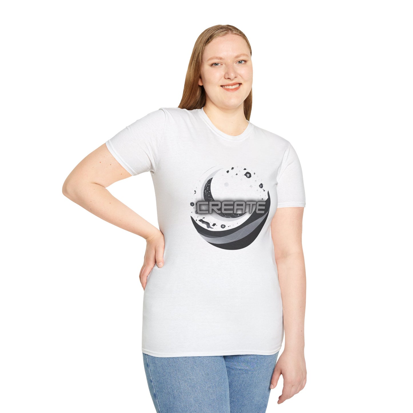 Create - Statement Graphic - Unisex Softstyle T-Shirt