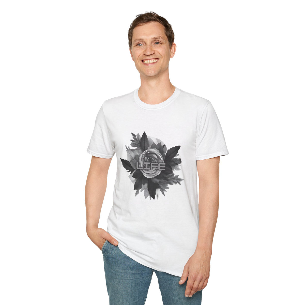 Life - Statement Graphic - Unisex Softstyle T-Shirt