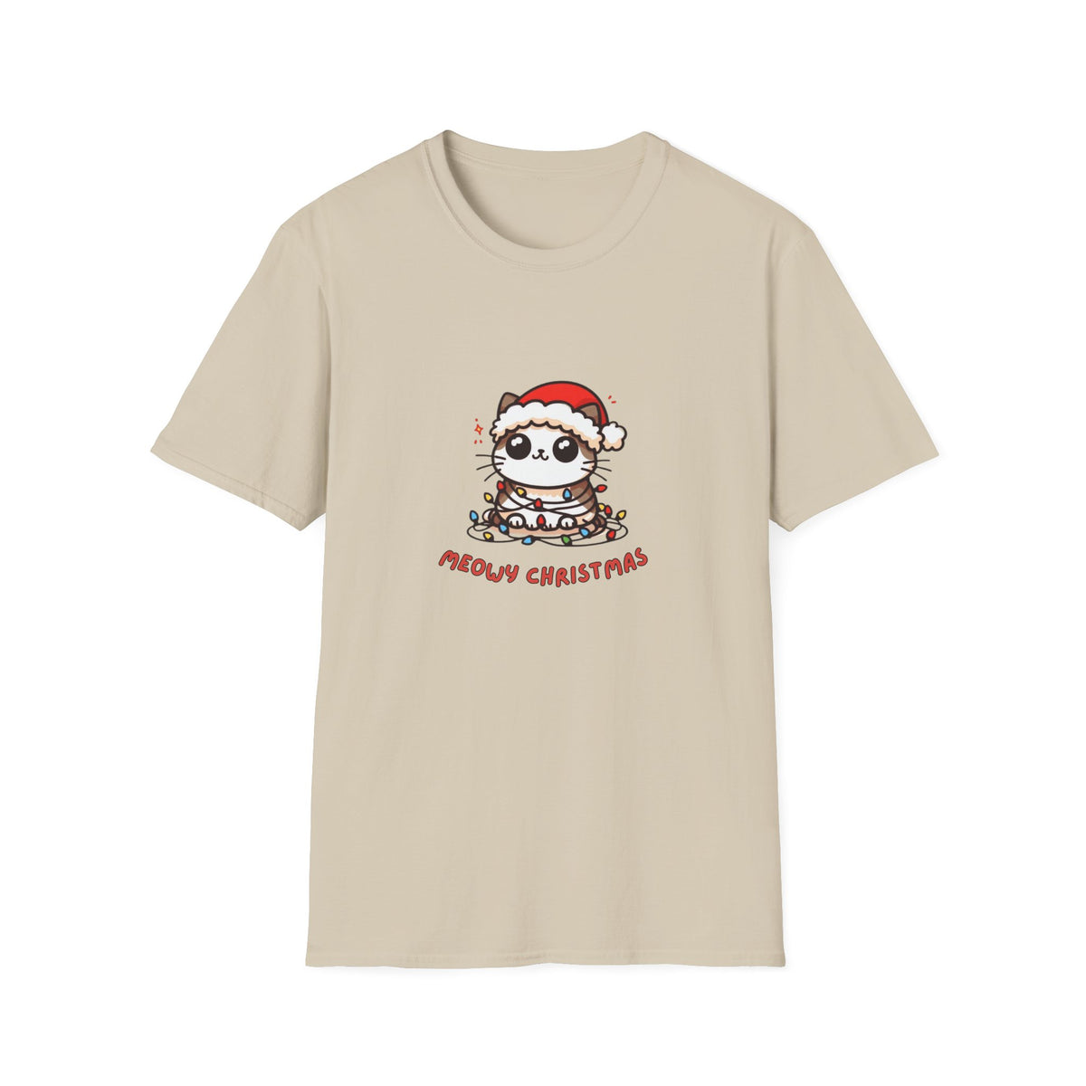 Meowy Christmas - Unisex Softstyle T-Shirt