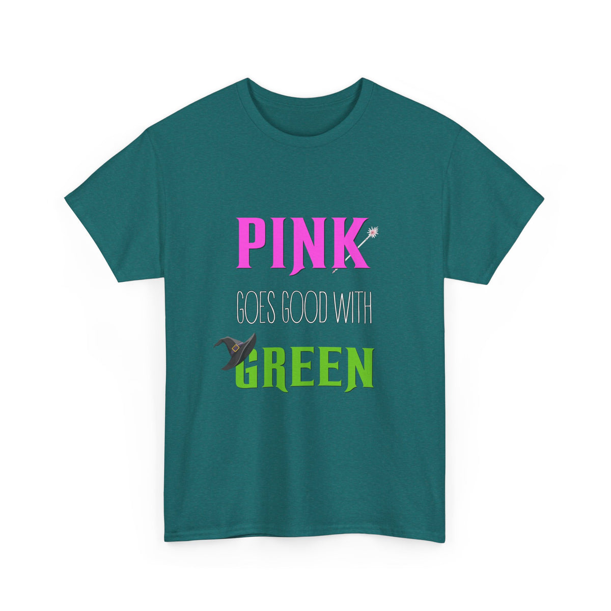 Pink goes good with Green (Wicked) - Unisex Heavy Cotton Tee