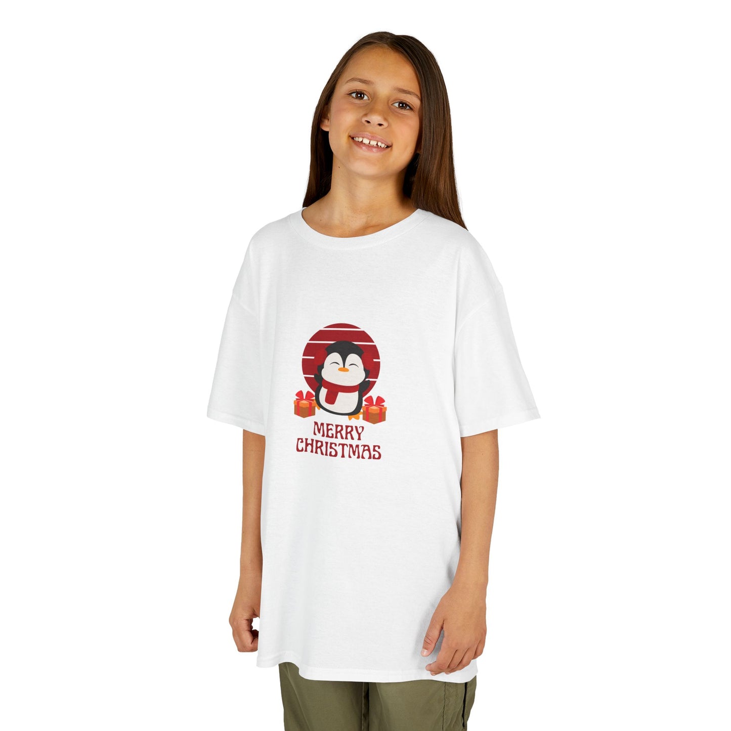Merry Penguin - Youth/Kids Heavy Cotton Tee
