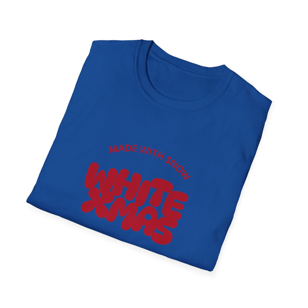 White Xmas (red) - Unisex Softstyle T-Shirt