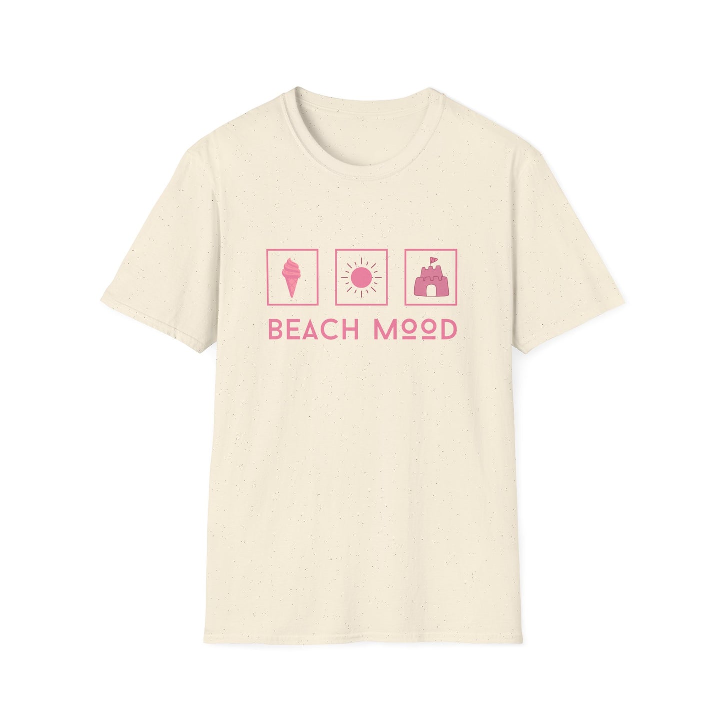 Beach Mood (pink) - Statement graphic - Unisex Softstyle T-Shirt