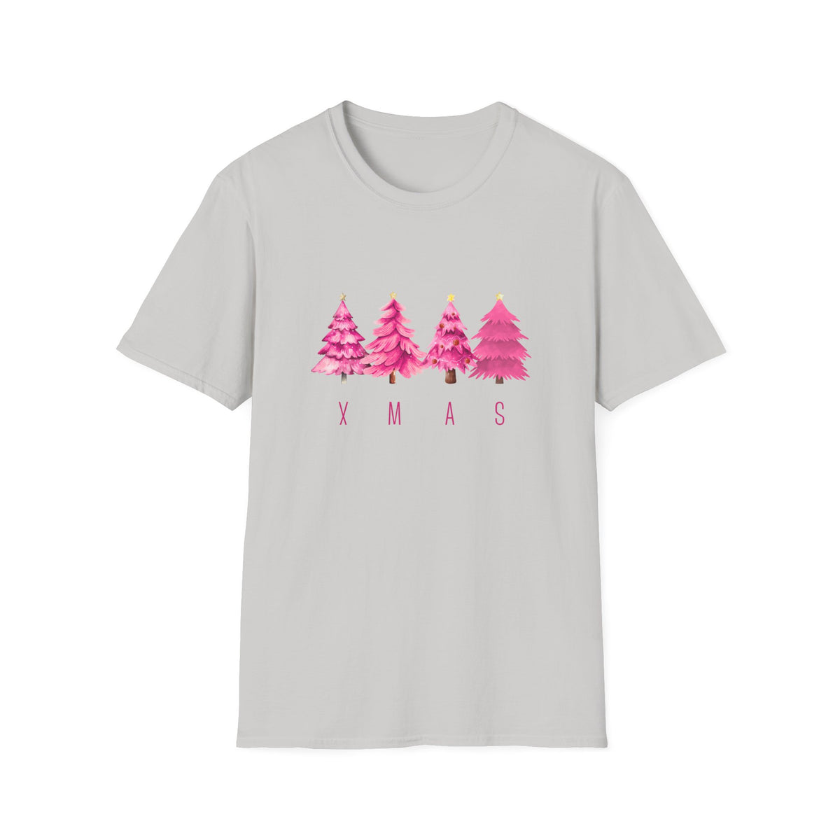 XMAS trees (pink) - Unisex Softstyle T-Shirt
