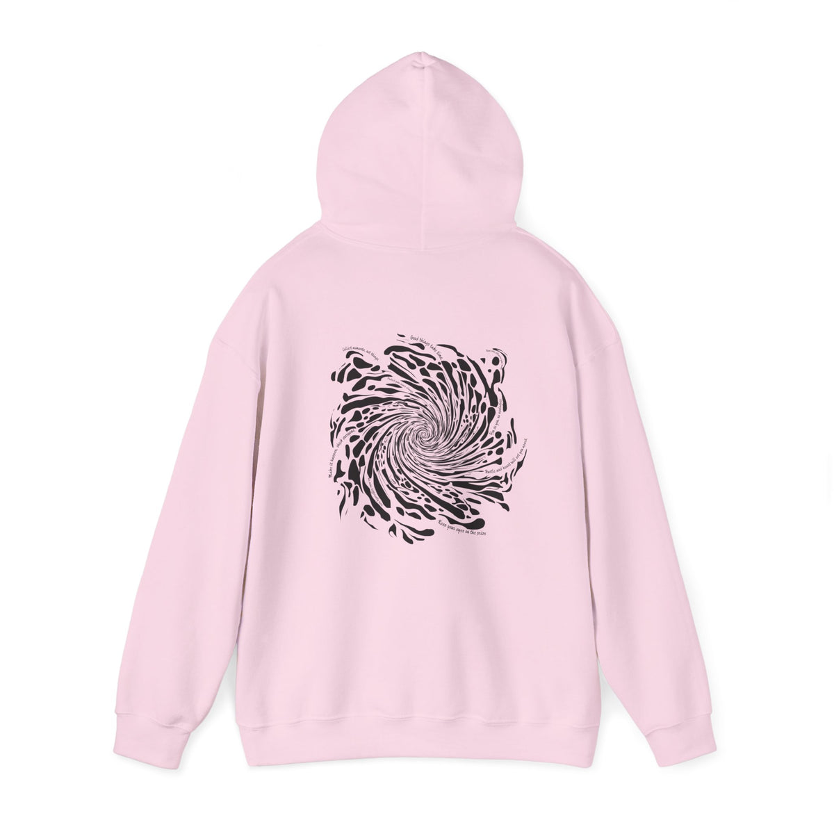 Firework Swirl Statements (printed on back) - Modern Vibes - Unisex Heavy Blend™ Hooded Sweatshirt
