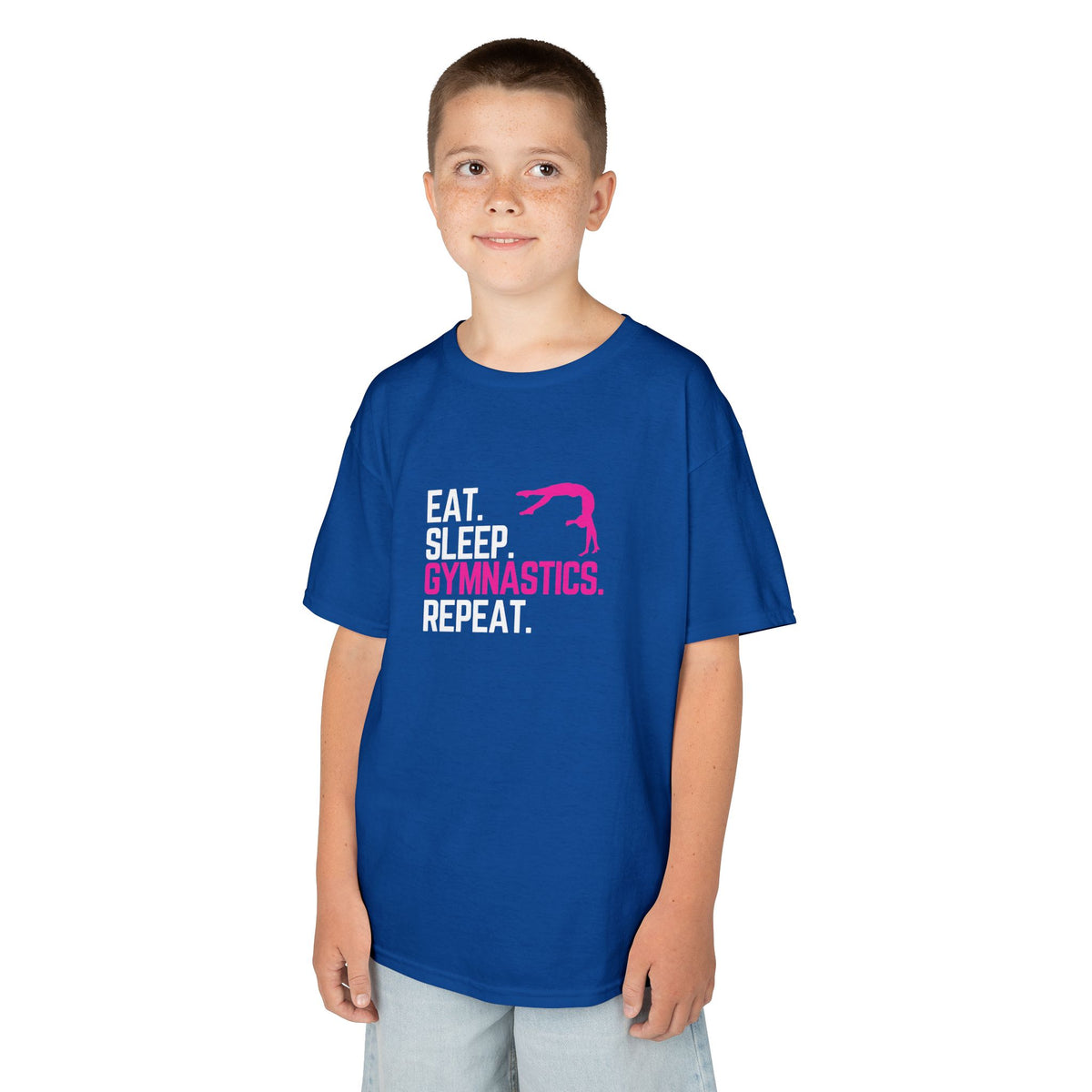Eat Sleep Gymnastics Repeat - Youth / Kids Heavy Cotton™ Tee