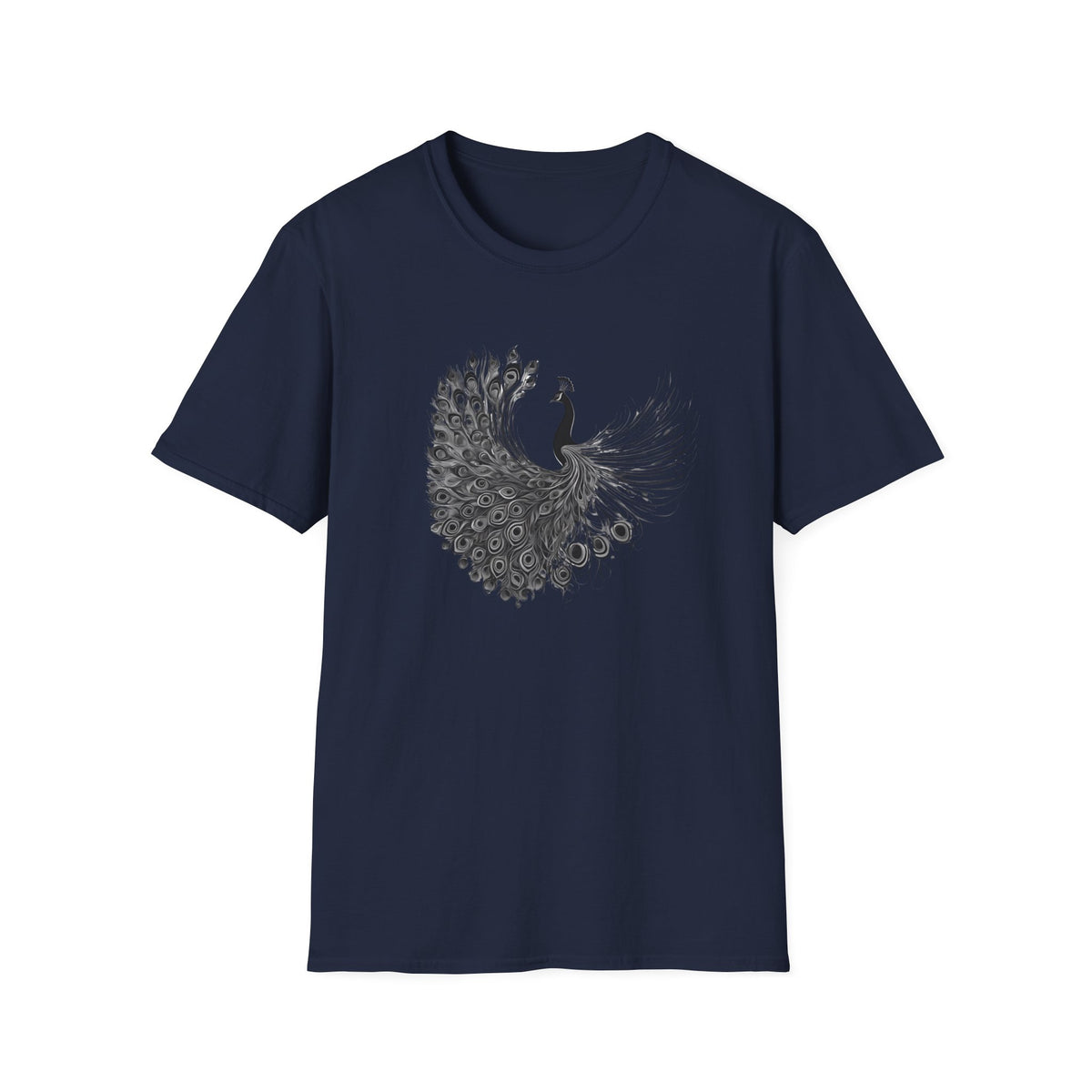 Peacock - Statement graphic - Unisex Softstyle T-Shirt