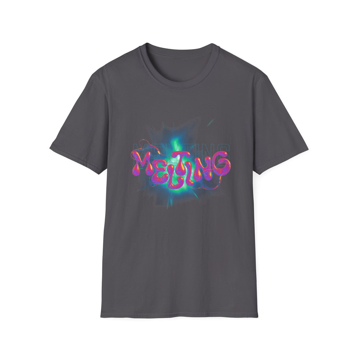 Melting Graphic (pink) - Unisex Softstyle T-Shirt