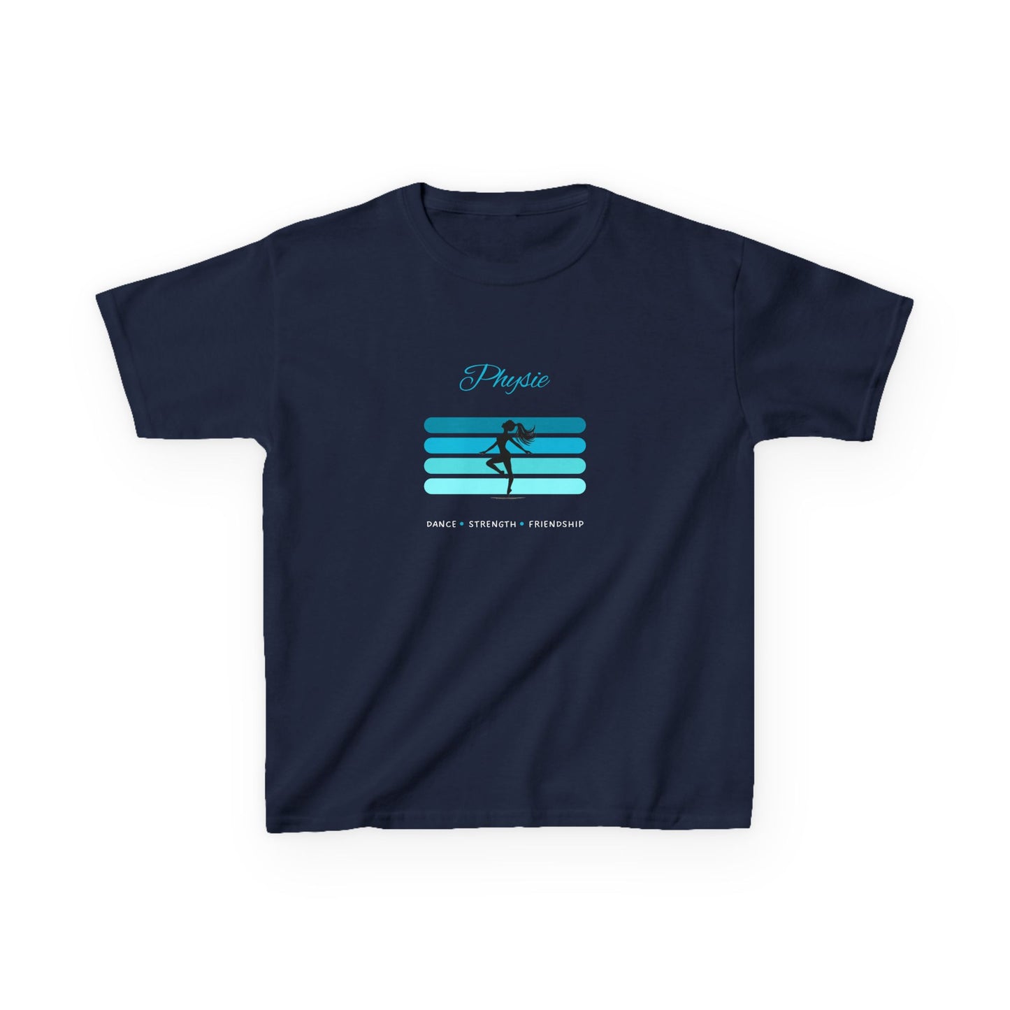 Physie. Dance. Strength. Friendship (teal) - Youth / Kids Heavy Cotton™ Tee