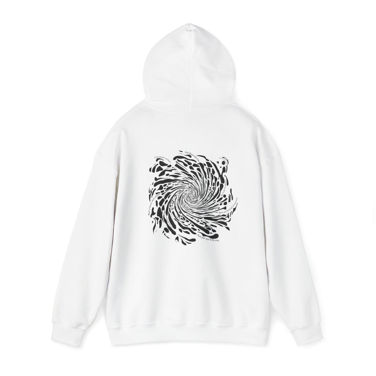 Firework Swirl Statements (printed on back) - Modern Vibes - Unisex Heavy Blend™ Hooded Sweatshirt