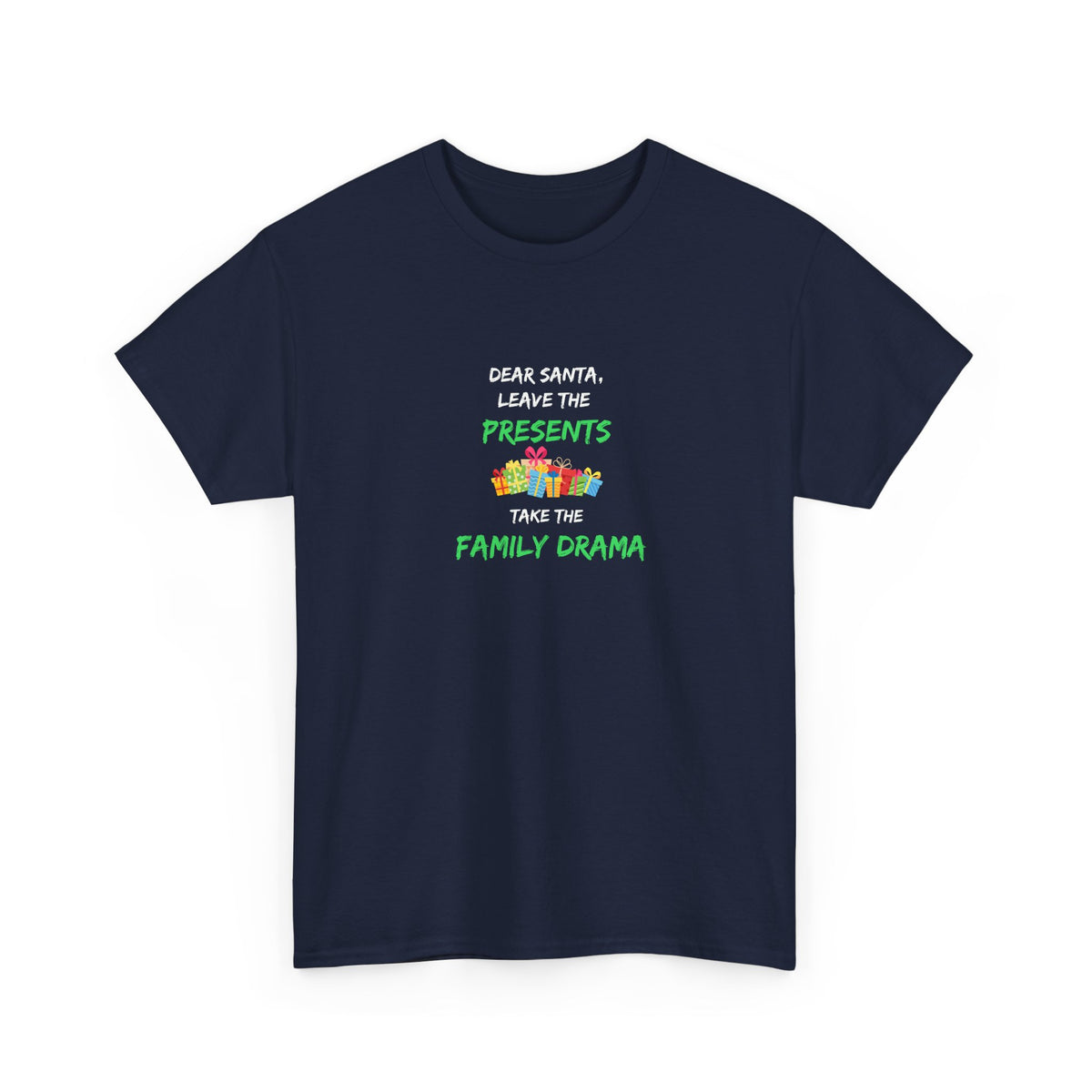 Family Drama - Christmas - Unisex Heavy Cotton Tee