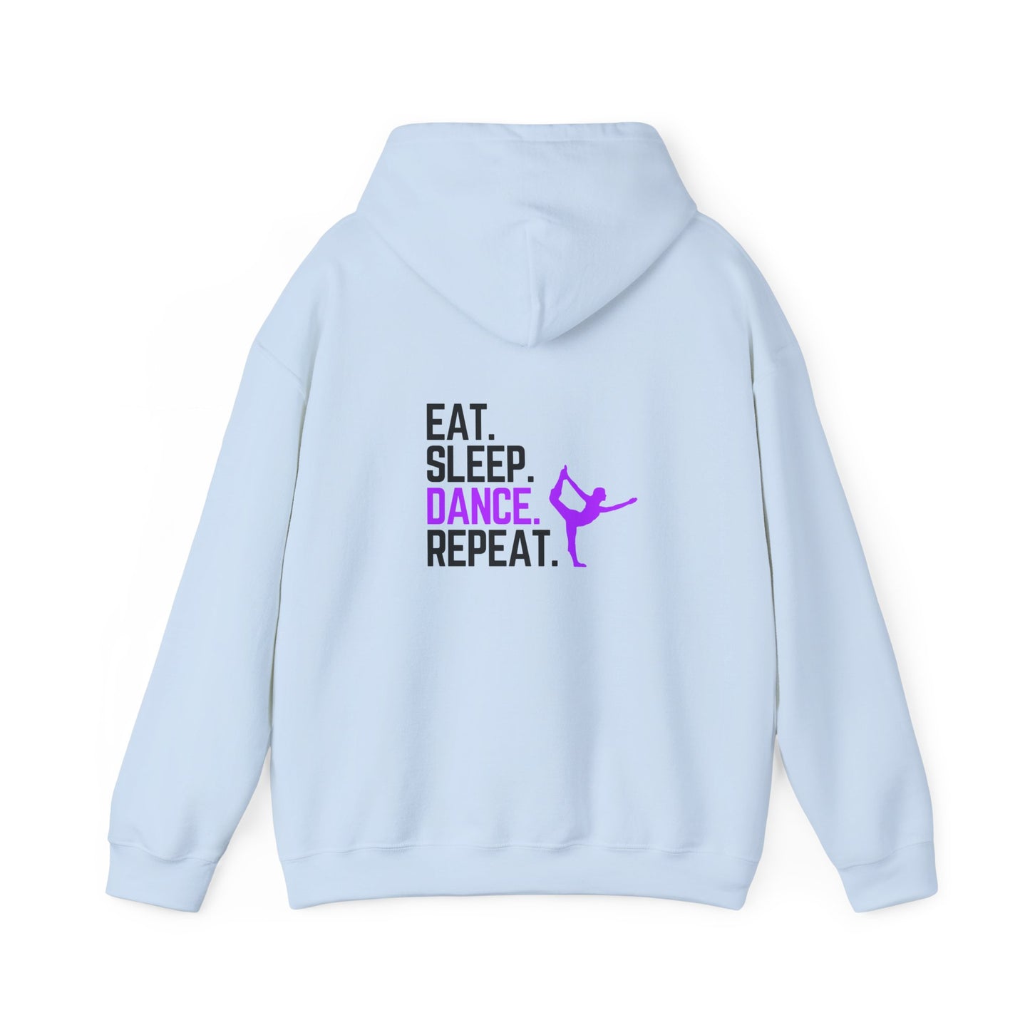 Eat Sleep Dance Repeat (printed on back) - Dance/Gym - Unisex Heavy Blend™ Hooded Sweatshirt